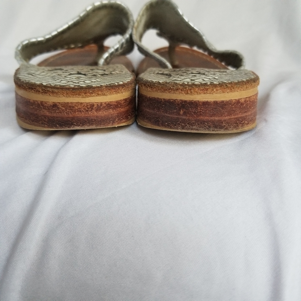 Jack Rogers Snakeskin Sandle - Picture 2 of 4